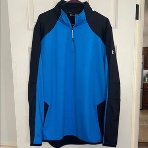 Under Armour Men's Performance Coldgear Reactor Jacket in Blue and Black XLTall
